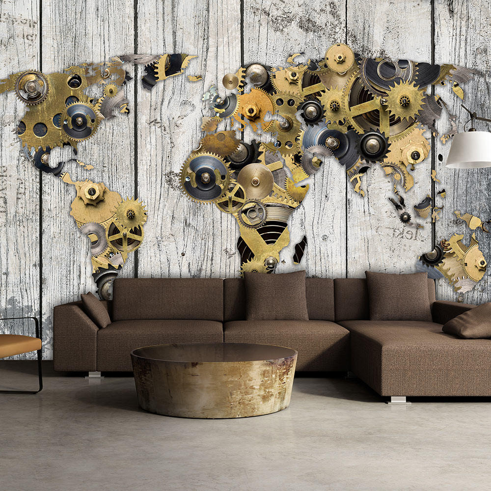 VLIESTAPETE Gelb 150/105 cm - Gelb/Grau, Textil (150/1cm) - KUNSTLOFT