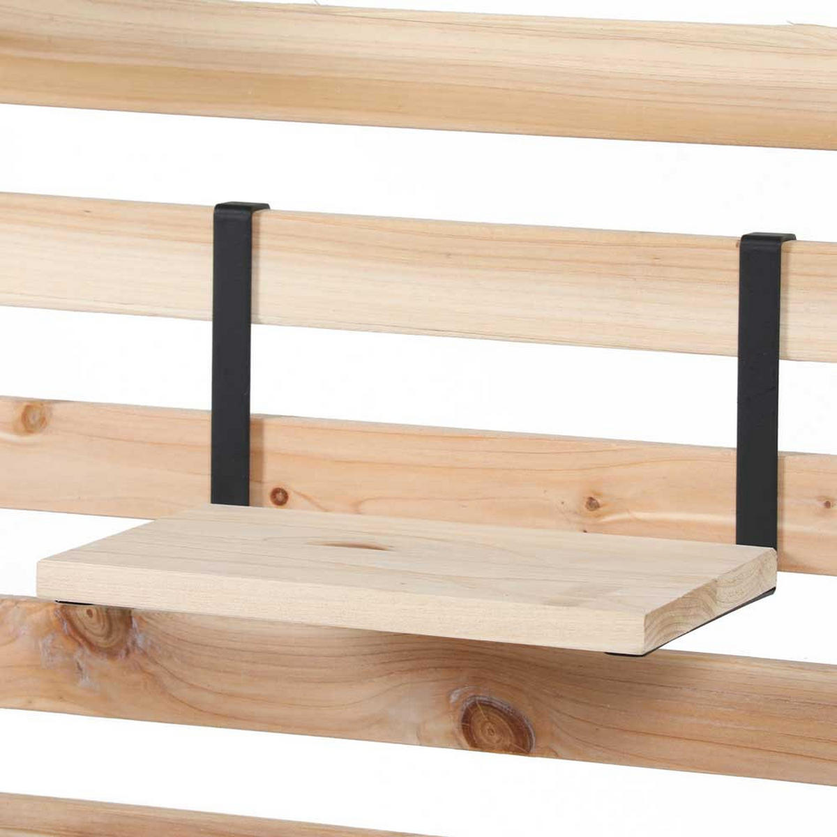 SICHTSCHUTZ-BANK ORELIA - Braun, Holz (80/171/40cm) - Home Deluxe
