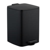 MÜLLEIMER 20l - Schwarz, Kunststoff/Metall (28/40/34cm) - Relaxdays