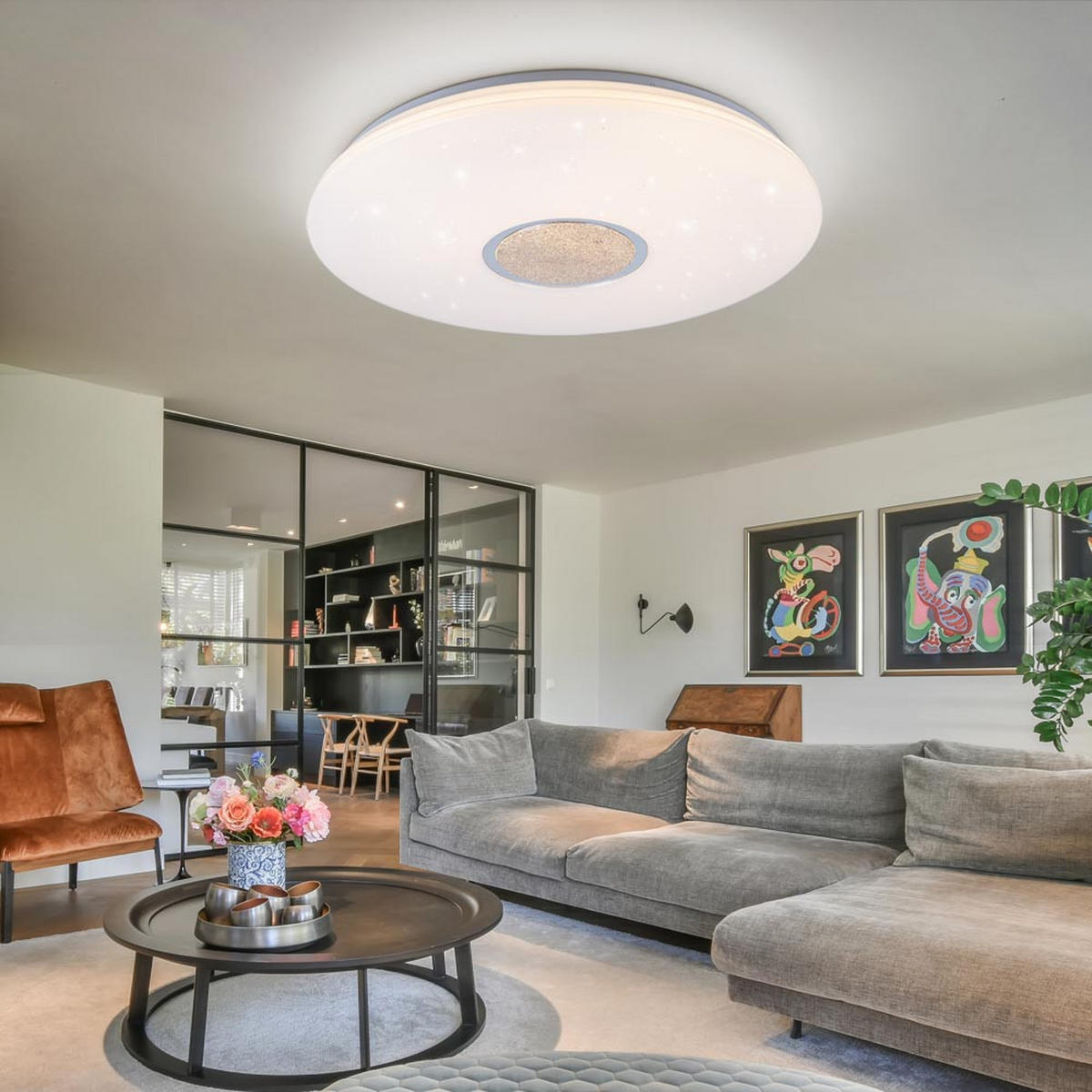 LED DECKENLEUCHTE Albury Weiß Kunststoff - Weiß, Kunststoff (59/59/9cm) - Nowa