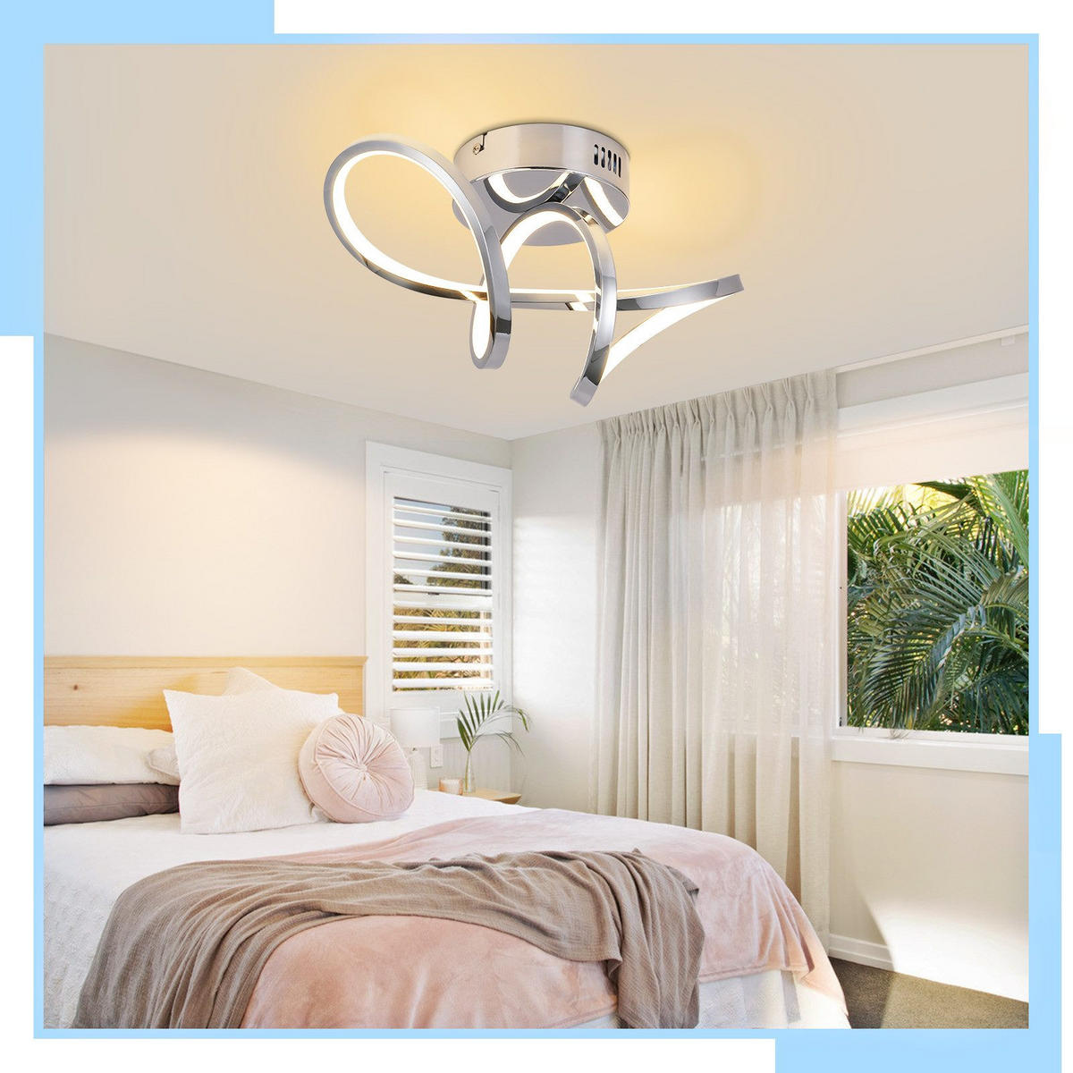 LED-DECKENLEUCHTE Marburg 34/14.5/17 cm - Silberfarben, Metall (34/14.5/17cm) - Nettlife