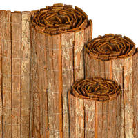 SICHTSCHUTZZAUN SolVision R63 180/300 cm Rinde - Naturfarben, Kunststoff (300/180cm) - Sol Royal