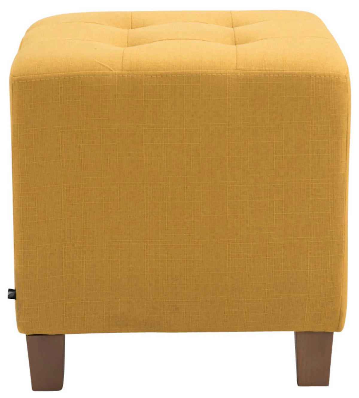 SITZWÜRFEL 2er Set Stoff gelb - Gelb, Holz/Textil (45/46/45cm) - CLP