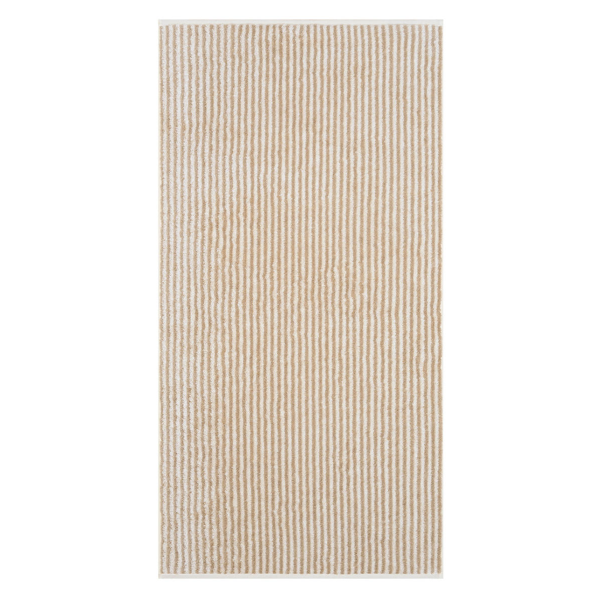 HANDTUCH TWO-TONE STRIPES 480 NATUR - 36 - Beige, Textil (50/100cm) - Cawoe