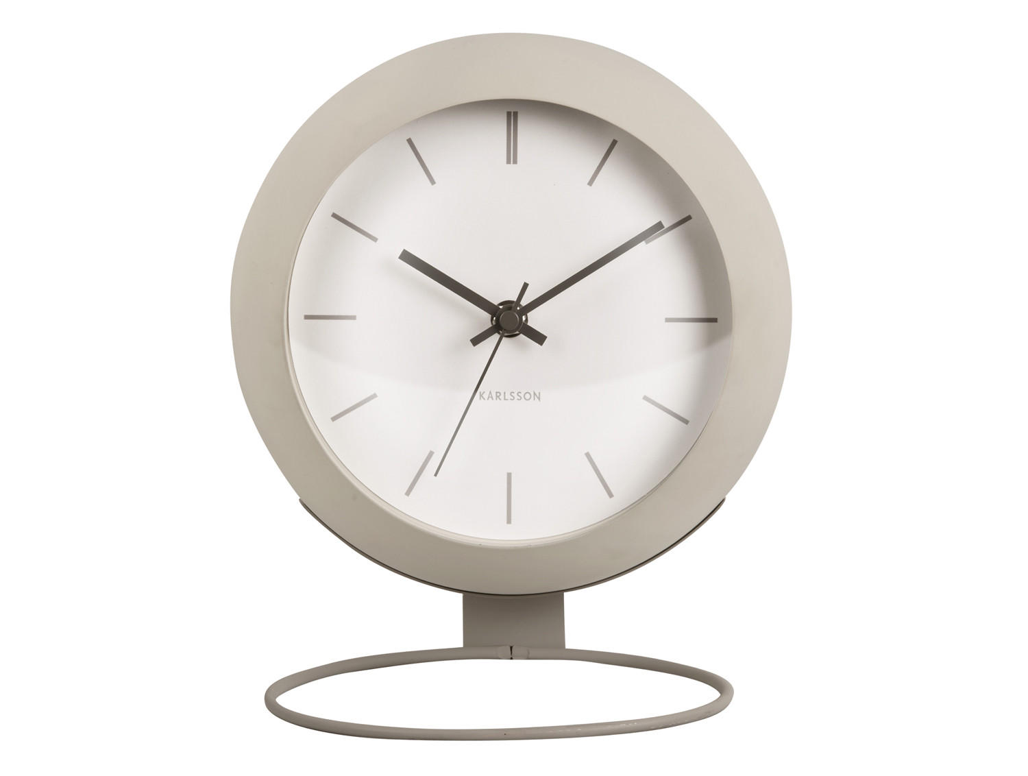 TISCHUHR Nirvana Globe Grau 21/21/14 cm - Grau, Metall (21/14/21cm) - Karlsson