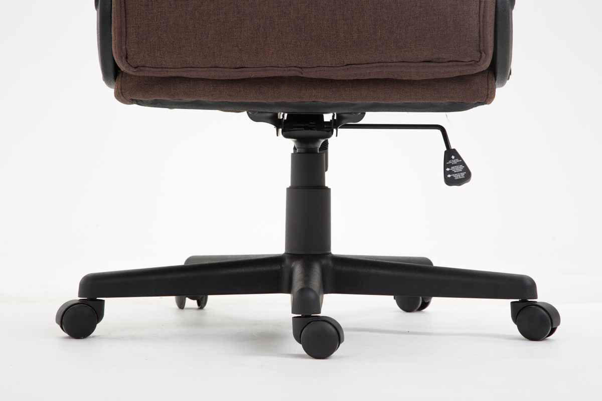 DREHSTUHL Stoff Braun - Schwarz/Braun, Kunststoff/Textil (66/106/70cm) - CLP