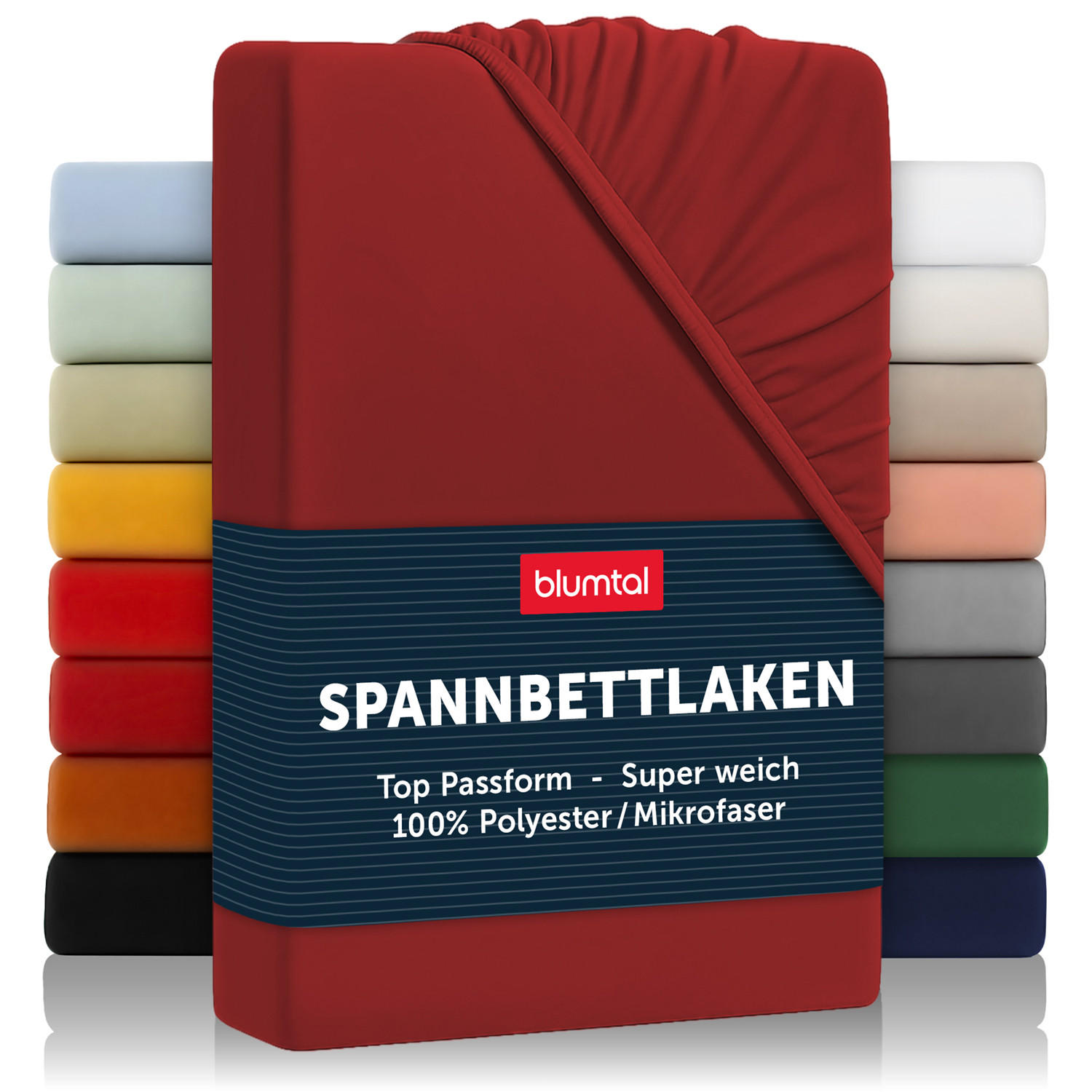 Blumtal NAPÍNACÍ prostěradlo z mikrovlákna, 180/200/30 cm, Vínová
