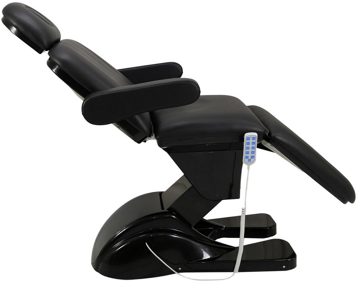 KOSMETIKLIEGE Speyer Elektrisch 66x205x80cm Kunstleder Schwarz Massageliege - Schwarz, Kunststoff (66/80/205cm) - DELUKE