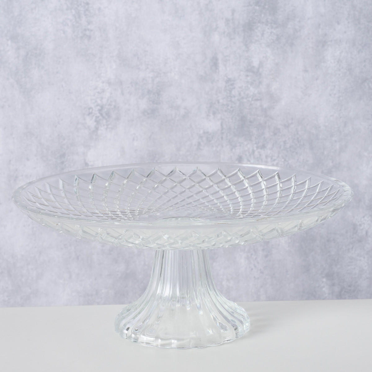 KUCHENPLATTE Ruka Transparent 25 ml 25/25/11 cm - Transparent, Glas (25/11cm) - Boltze Home