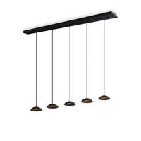 LED-HÄNGELEUCHTE Santa Air 5-flammig Schwarz - Schwarz, Metall (11/11/3.2cm) - s.luce