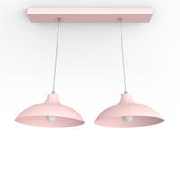 HÄNGELEUCHTE - Pink, Metall (30/30/15cm) - Lumicom