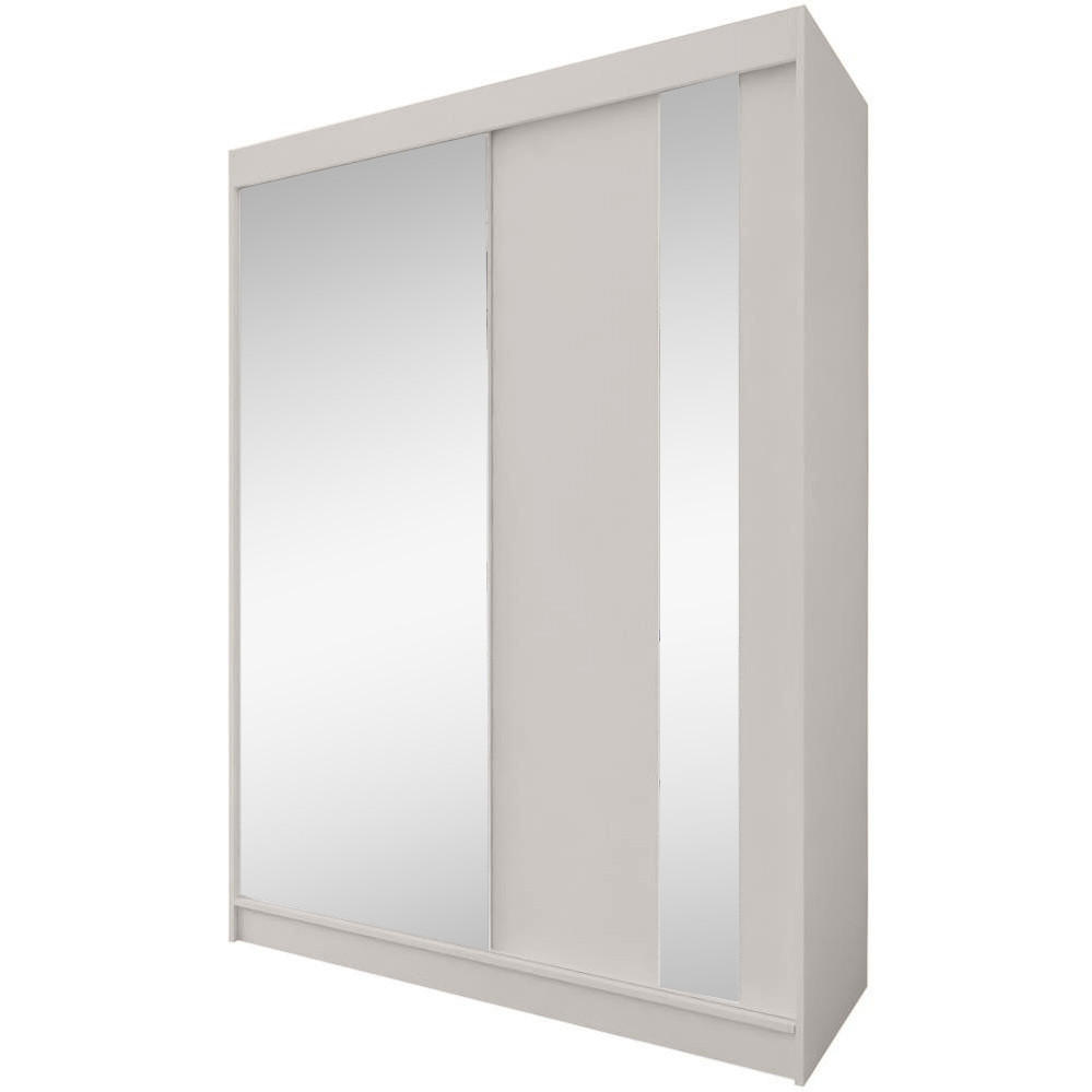 SCHWEBETÜRENSCHRANK Gaja 160/216/61 Kaschmir mit Spiegel - Kaschmir, Holzwerkstoff (160/216/61cm) - Beautysofa