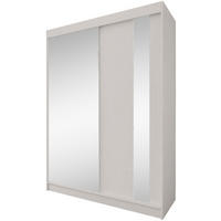 SCHWEBETÜRENSCHRANK Gaja 160/216/61 Kaschmir mit Spiegel - Kaschmir, Holzwerkstoff (160/216/61cm) - Beautysofa