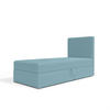 BOXBETT mit Bettkasten Kiberg Mini Basic 100x200 cm, Blau - Blau, Textil (100/200cm) - Meblito