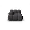 MODUL links Bellis aus 3D-Stoff expresso - Graubraun, Textil (94/70/94cm) - Micadoni