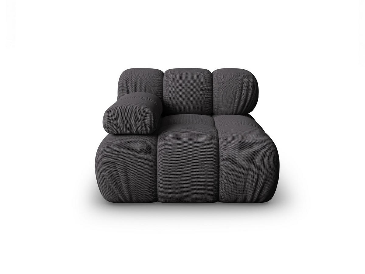 MODUL links Bellis aus 3D-Stoff expresso - Graubraun, Textil (94/70/94cm) - Micadoni