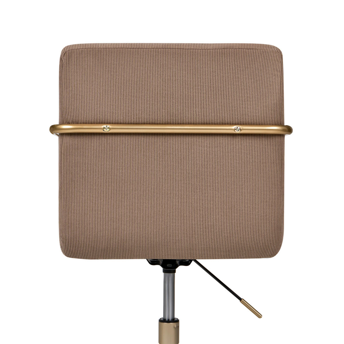 BÜROSTUHL Cord Hellbraun Trinity - Hellbraun, Textil (60/87/60cm) - Beliani