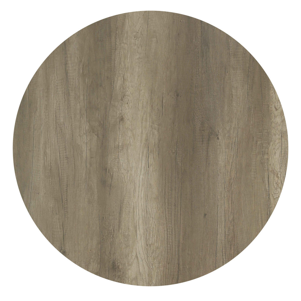 GARTENTISCH rund, Geräucherte Eiche - Braun, Holzwerkstoff (70/70/72cm) - Oviala