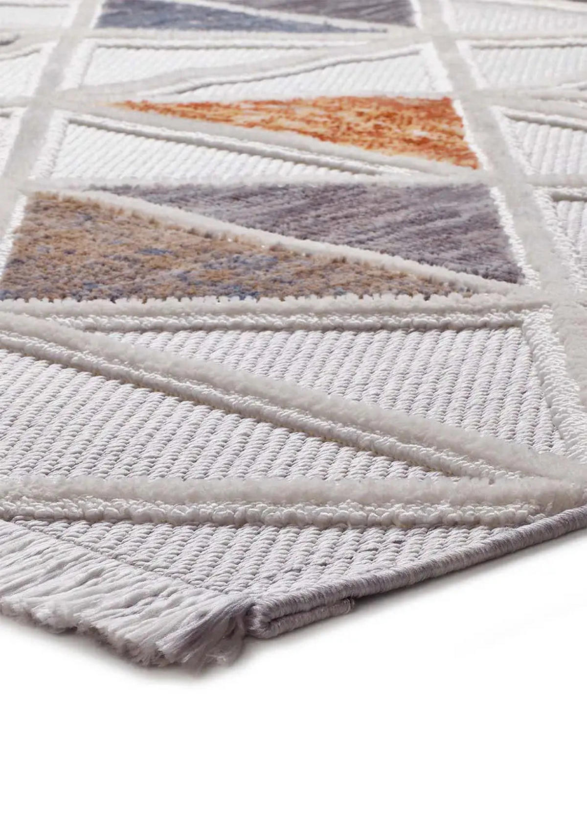 WEBTEPPICH Mehrfarbig Broadway 136/200 cm - Multicolor/Grau, Naturmaterialien/Textil (136/200cm) - Atticgo