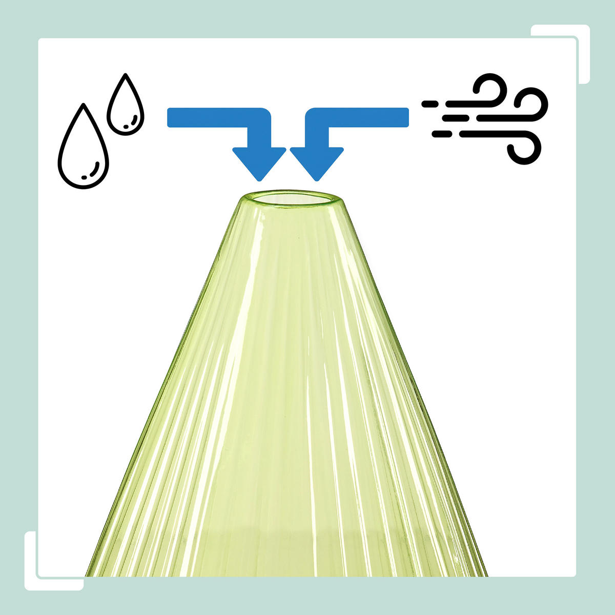 PFLANZENHUT-SET - Grün, Kunststoff (19/22/19cm) - Relaxdays
