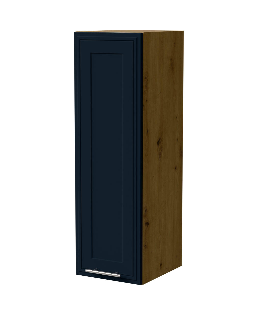 HÄNGESCHRANK Salo W4/30 Eiche Artisan / Indigo Matt 30 / 32,5 / 96cm - Eiche Artisan/Dunkelblau, Holz/Holzwerkstoff (30/96/32.5cm) - Feldmann-Wohnen