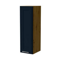 HÄNGESCHRANK Salo W4/30 Eiche Artisan / Indigo Matt 30 / 32,5 / 96cm - Eiche Artisan/Dunkelblau, Holz/Holzwerkstoff (30/96/32.5cm) - Feldmann-Wohnen
