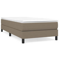 BETTGESTELL Taupe 90/200 Cm Stoff - Taupe, Holzwerkstoff (90/200cm) - vidaXL
