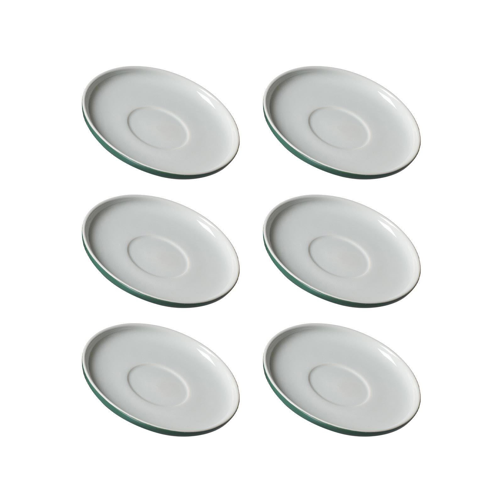 KAFFEEUNTERTASSEN Jasper grün ø 15.0 cm 6er Set - Grün, Keramik (15cm) - Ritzenhoff Breker