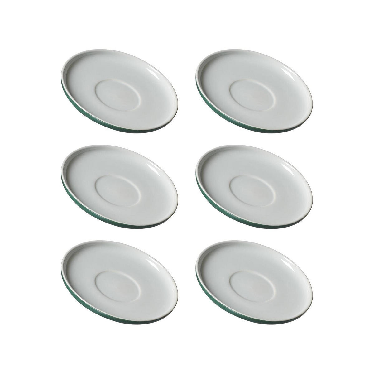 KAFFEEUNTERTASSEN Jasper grün ø 15.0 cm 6er Set - Grün, Keramik (15cm) - Ritzenhoff Breker