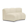SOFAELEMENT Chenille Stoff Beige - Hellbraun/Schwarz, Holzwerkstoff/Kunststoff (147/70/89cm) - Makamii