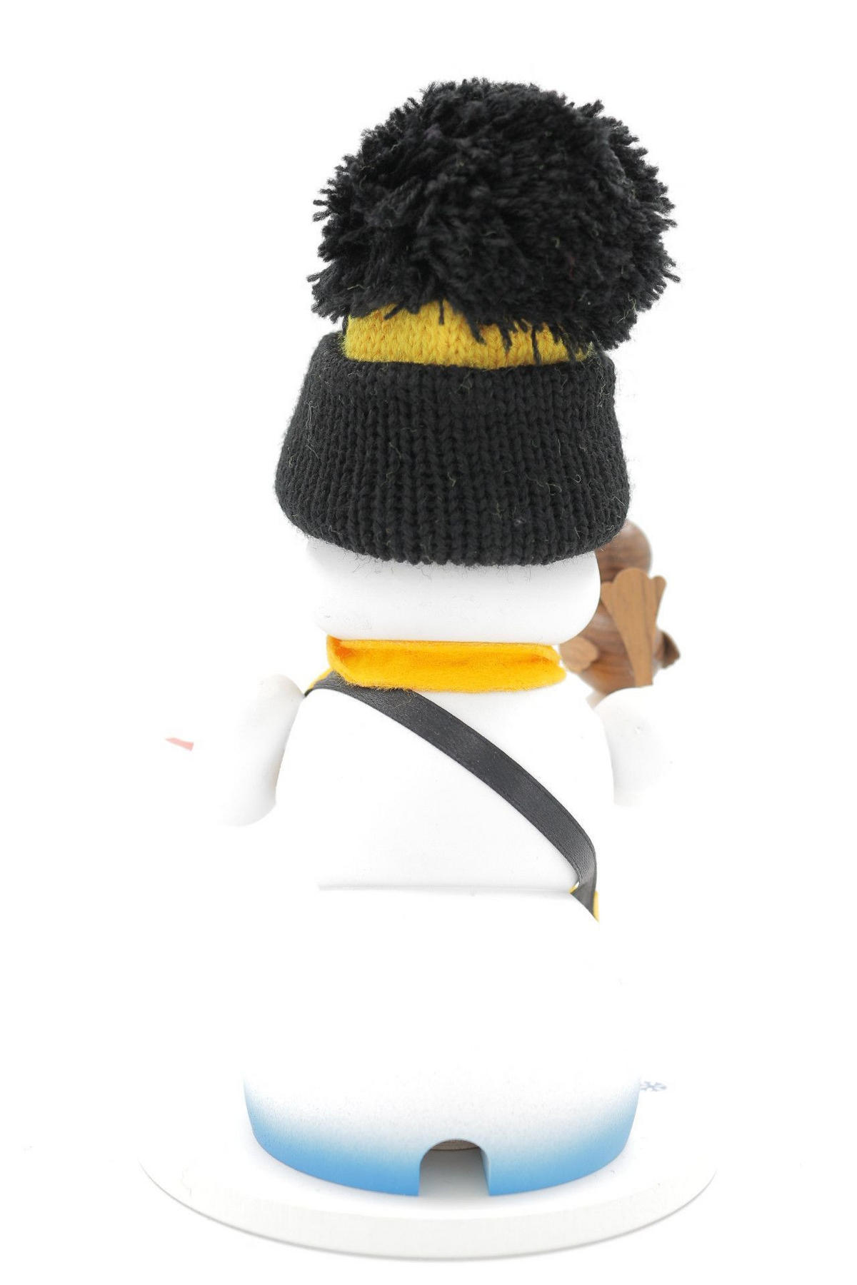 RAUCHFIGUR Schneemann Weiß Postbote 19 cm - Multicolor, Holz (15/19/0.1cm)