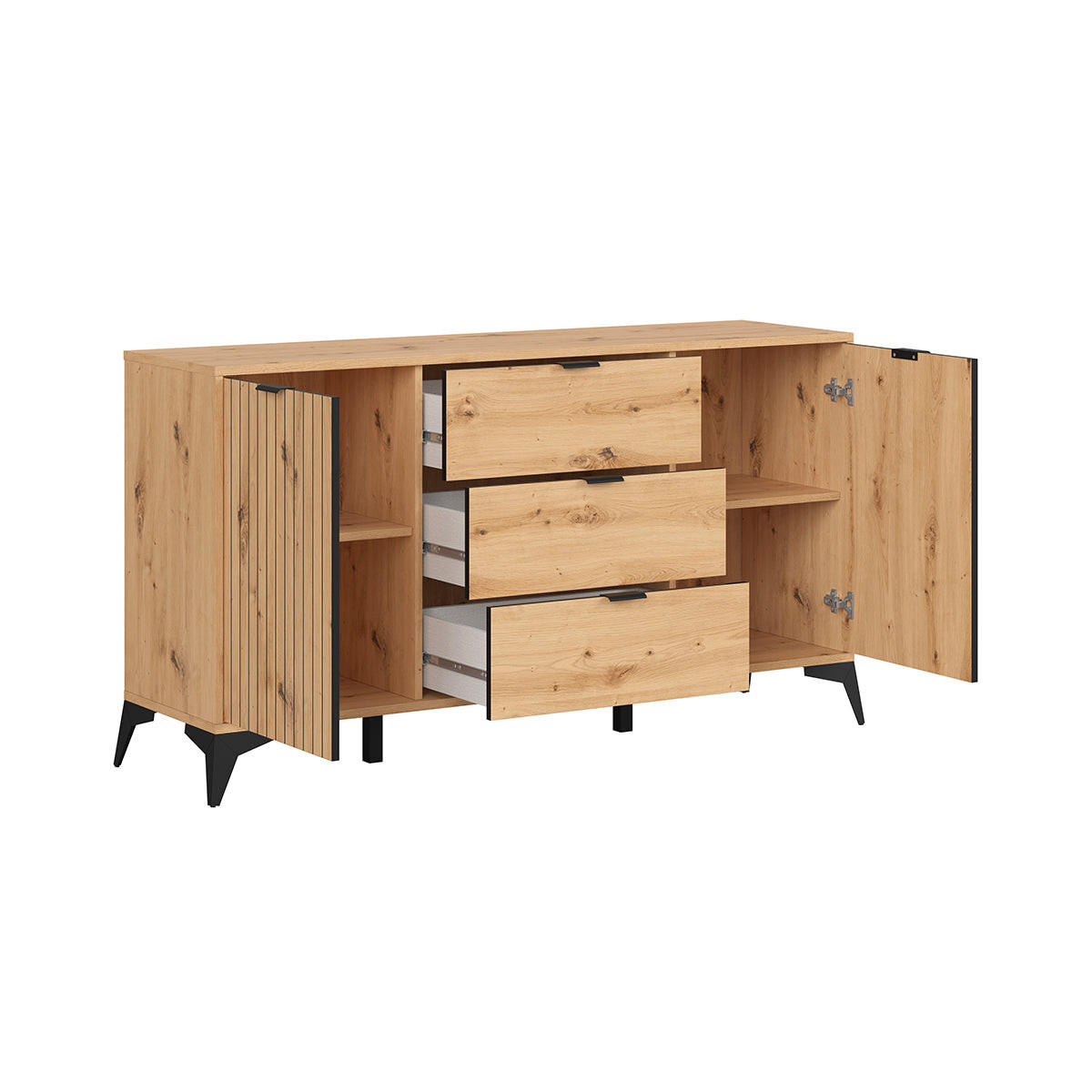 SIDEBOARD Mao Holz - Braun, Holzwerkstoff (150/83/41cm) - Petits-meubles