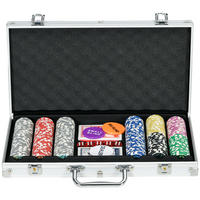 POKERSET DE-10945 Schwarz - Silberfarben, Metall (23/38.5cm) - ComfortXL