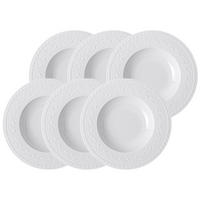 SUPPENTELLER Cellini weiß ø 24 cm 6er Set - Weiß, Keramik (24cm) - Villeroy & Boch