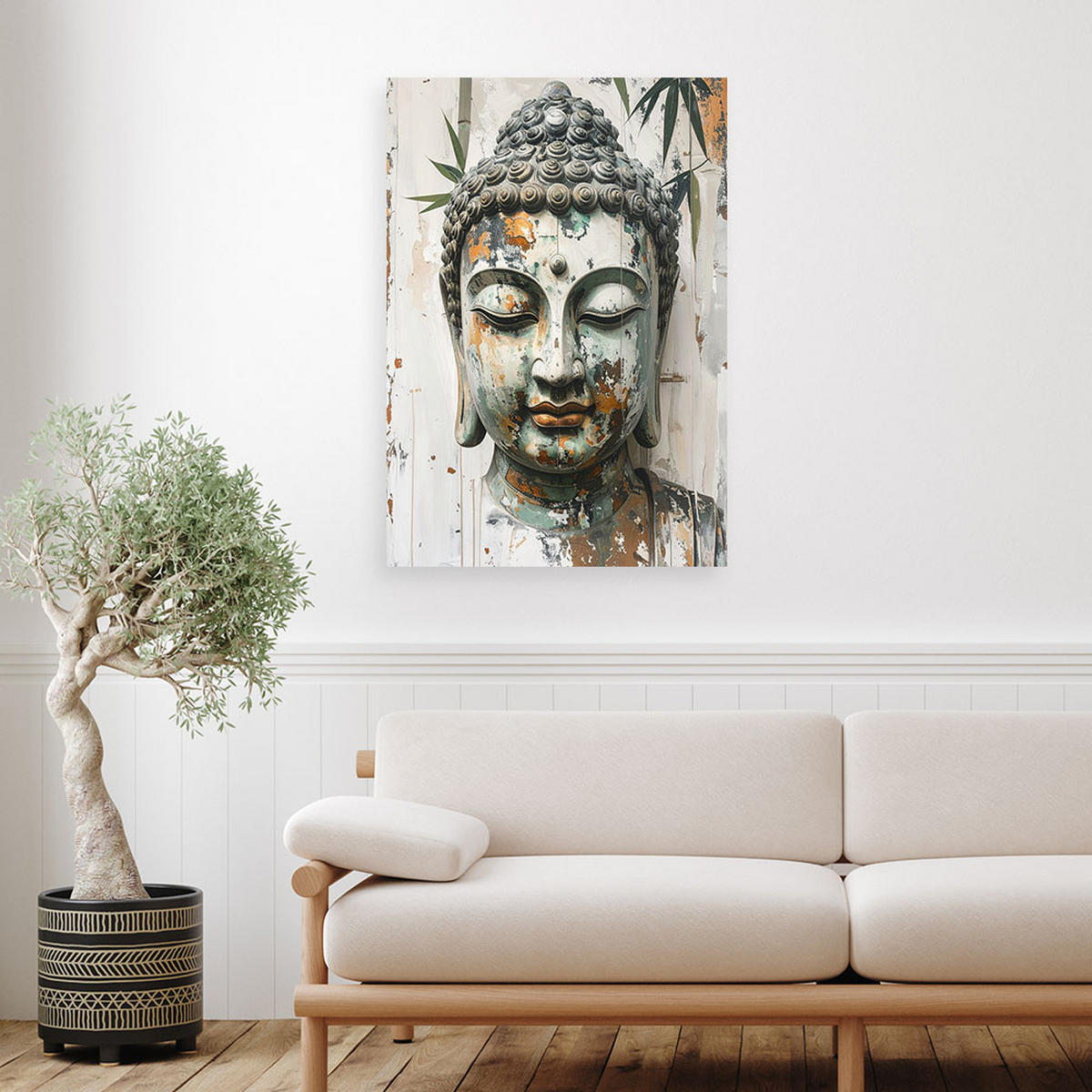 LEINWANDBILD Zen und Orientalisch 70x100cm - Grau, Textil (70/100cm) - Feeby