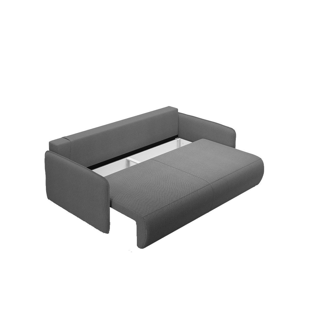 SOFA Claudio 3 Sitzplätze Dunkelgrau - Grau, Holz (216/86/105cm) - Petits-meubles