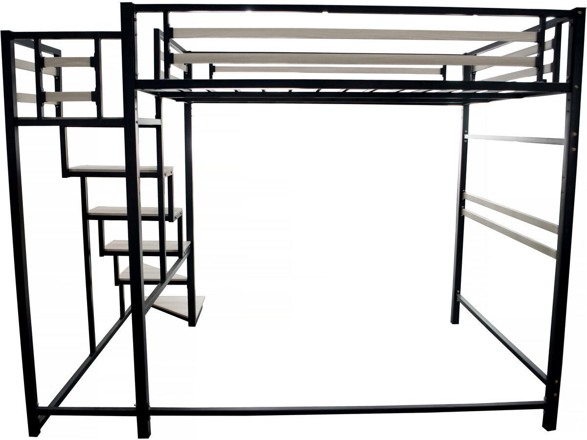 ETAGENBETT lena Schwarz - Multicolor, Metall (190/140cm) - Habitat Garten