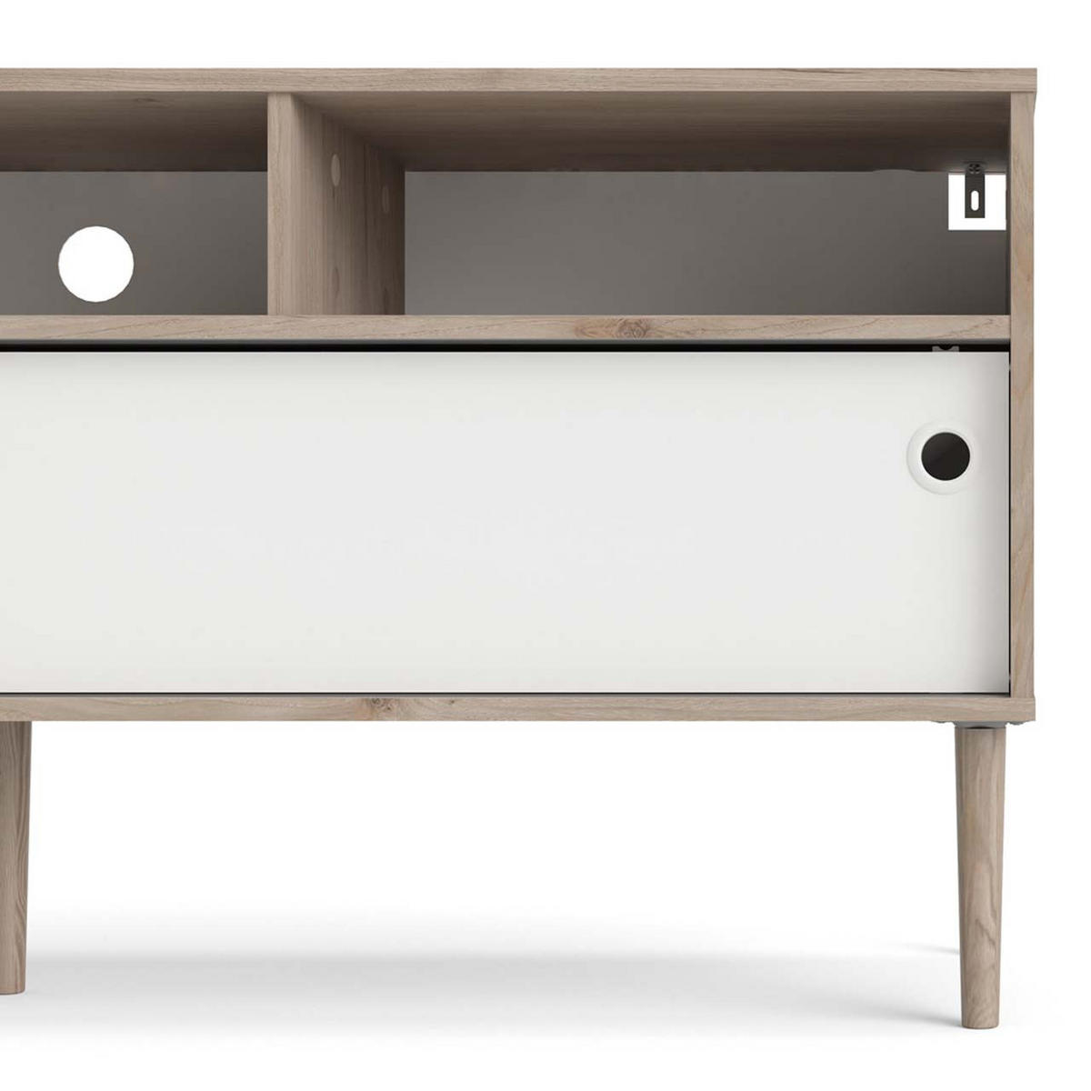 TV-ELEMENT Weiß - Weiß, Holzwerkstoff (148/64/41cm) - ebuy24