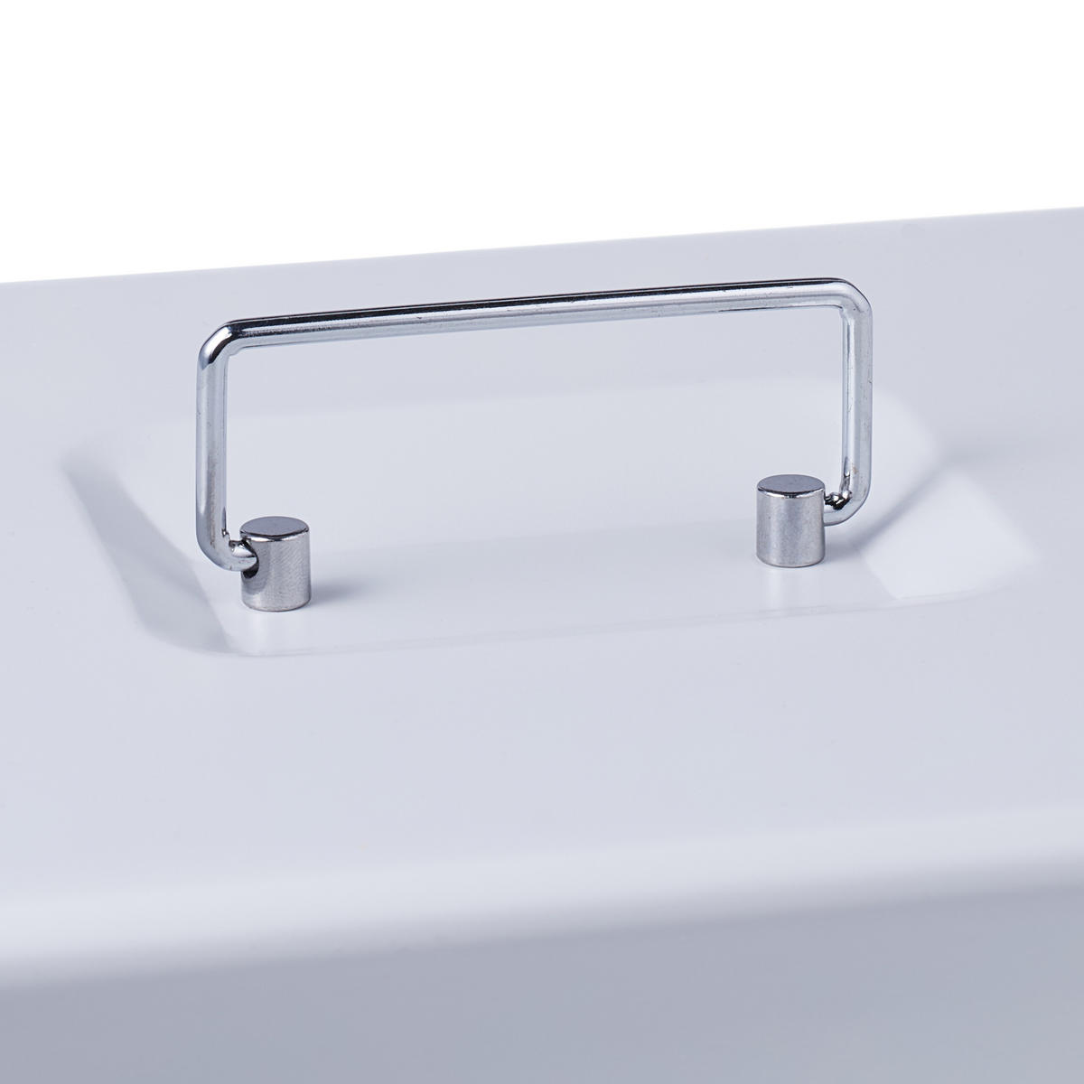 GELDKASSETTE Euro-Münzbrett - Weiß, Kunststoff/Metall (30.5/8.5/25cm) - Relaxdays