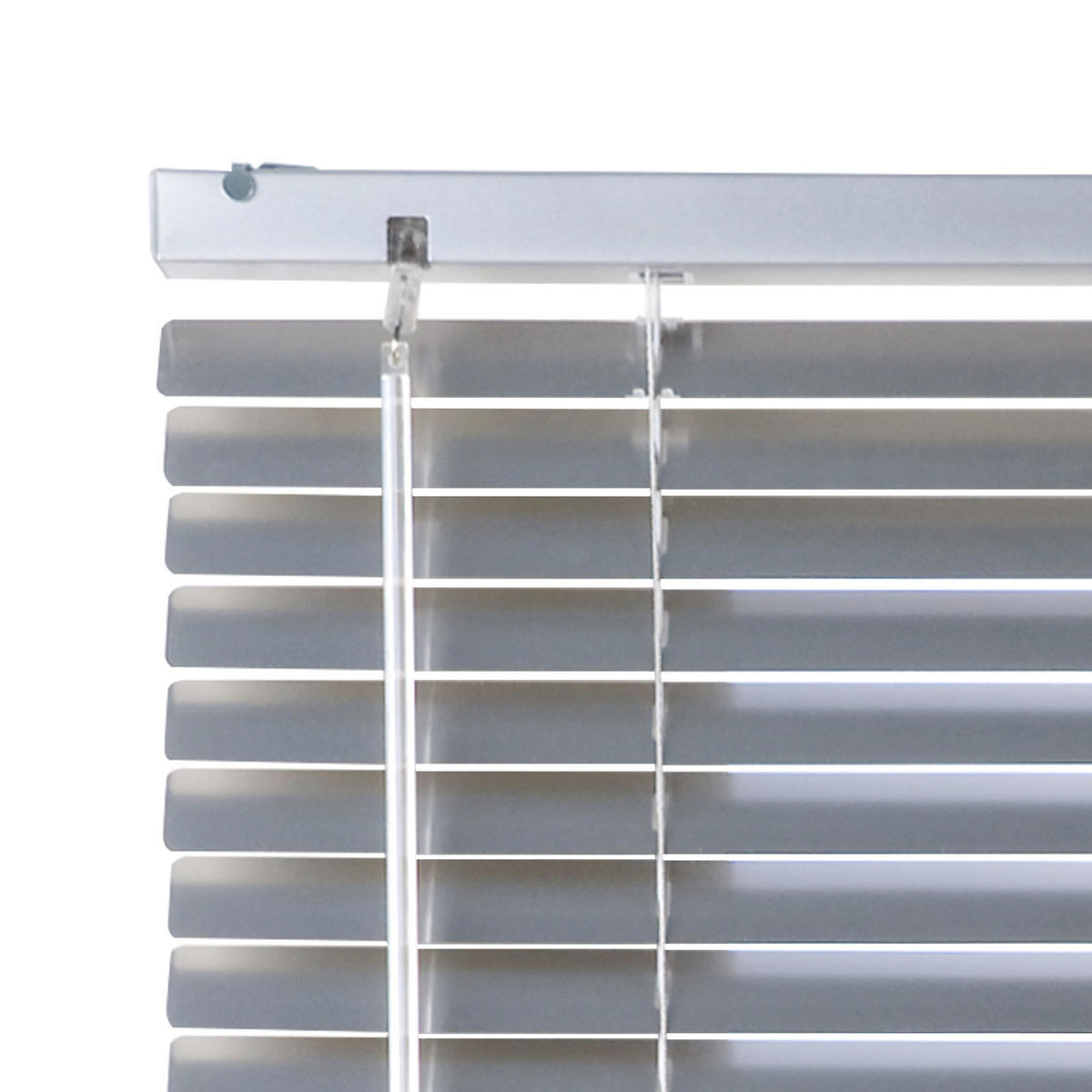 JALOUSIE venetianische mit Silber Zugschnu 150X180 - Grau, Metall (150/180cm) - STORESDECO