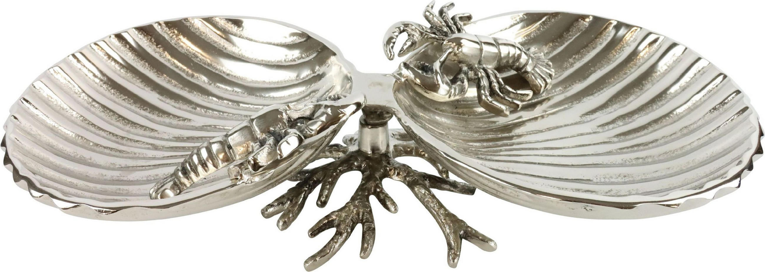 DUOSCHALE Lobster - Silberfarben, Metall (22/39/7.5cm) - FURNARO