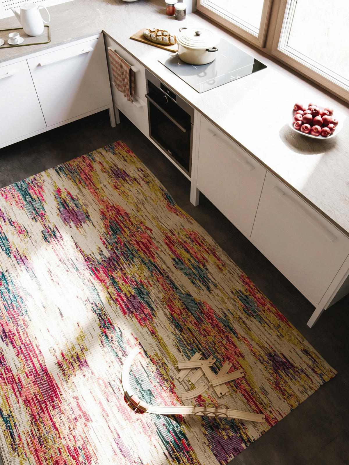 TEPPICH Casa Multicolor 140/200 cm - Multicolor, Naturmaterialien/Textil (140/200cm) - benuta