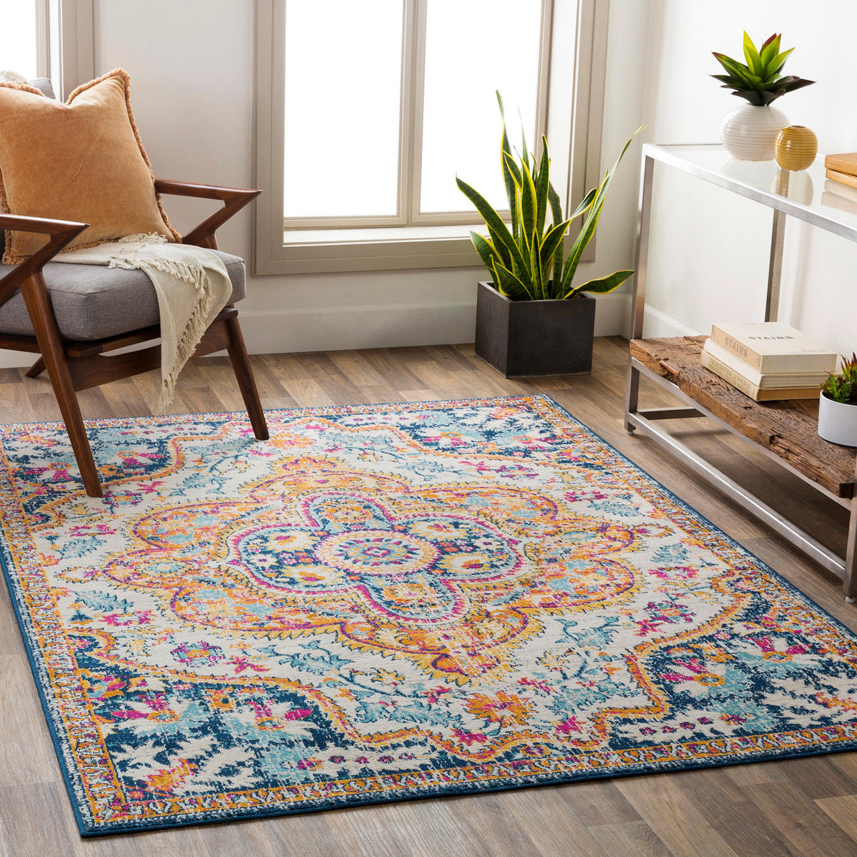 VINTAGE-TEPPICH 200/275 cm Blau - Dunkelblau, Naturmaterialien/Textil (200/275cm) - LIVABLISS