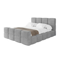 POLSTERBETT mit Bettkasten und Lattenrost, Bett mit Kopfteil, Boxbett ohne Matratze, Doppelbett mit Stauraum - NATA-Z 120x200 Grau - Anthrazit, Holzwerkstoff/Textil (120/200cm) - ALTDECOR