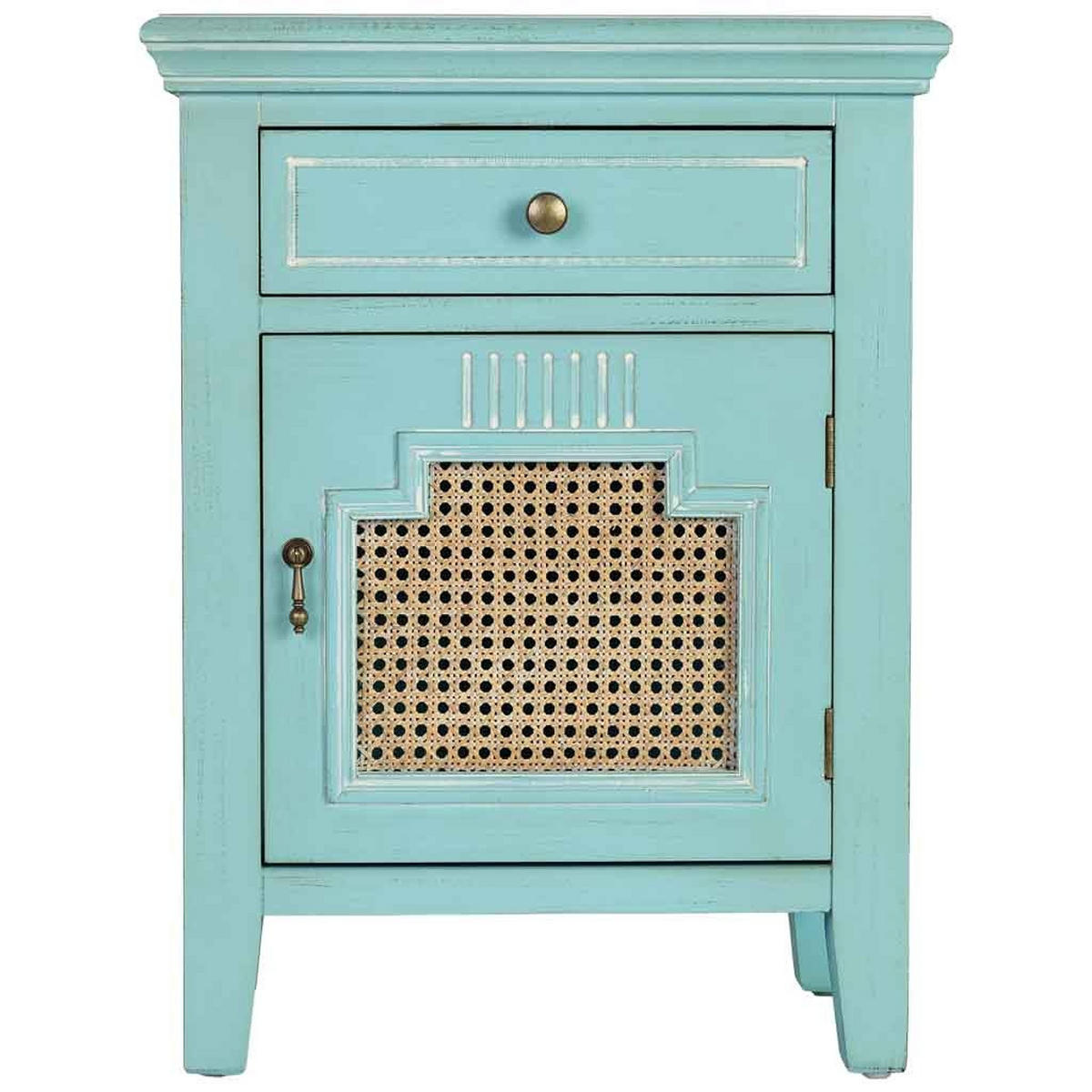 NACHTTISCH aus Holz, 50x36x67cm - Grün, Holz (50/66.5/36cm) - Wanderlust