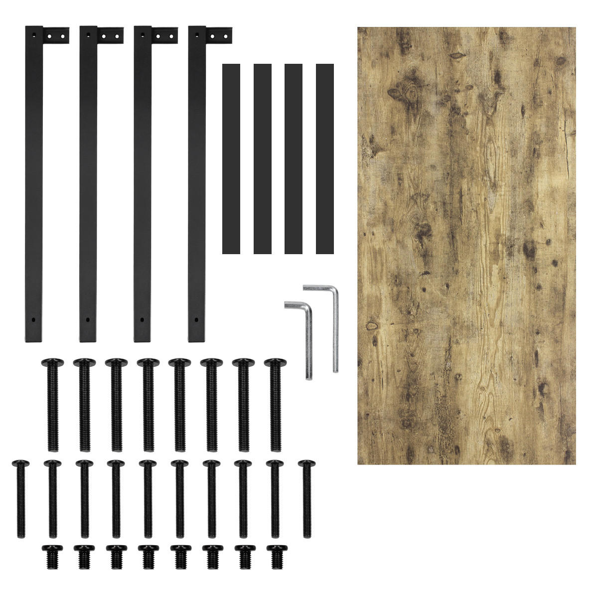 SCHREIBTISCH - Braun, Holzwerkstoff (114/56/75cm) - ML-DESIGN