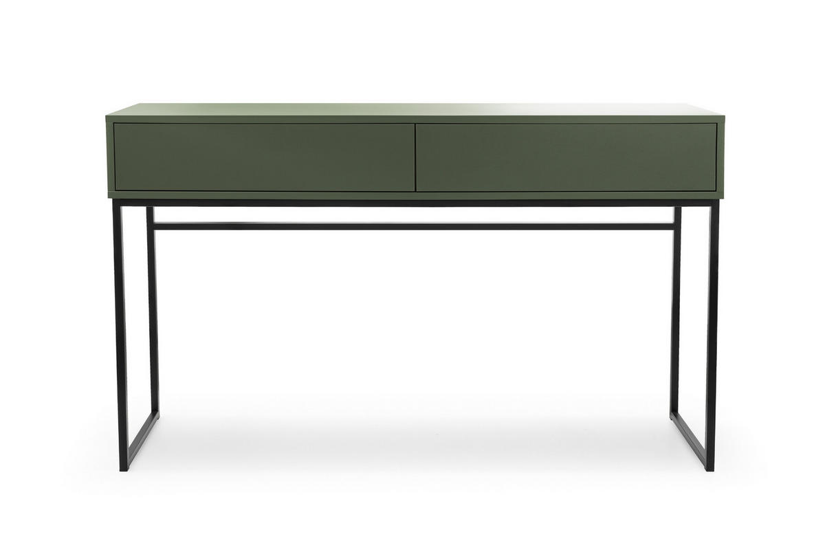 SCHMINKTISCH GENEVE 137/83/37 cm in Dunkelgrün - Dunkelgrün, Holzwerkstoff (37/137/83cm) - Deine Möbel 24