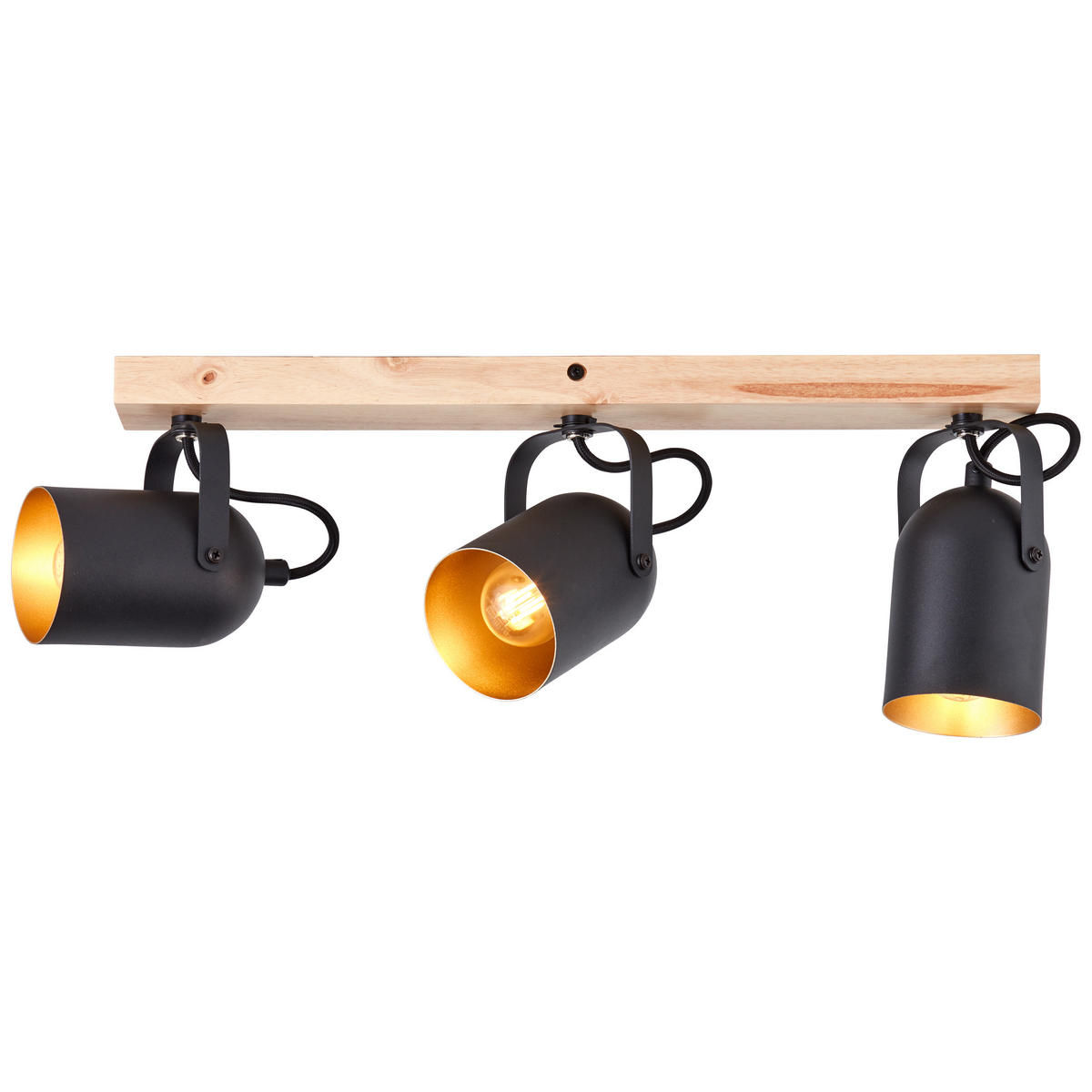 SPOTBALKEN Tronte 99797/86 - Schwarz, Holz (8/57.5/17.5cm) - Brilliant