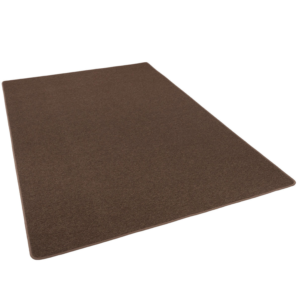 FEINSCHLINGEN VELOUR TEPPICH STRONG - Braun, Textil (133/133cm) - Snapstyle