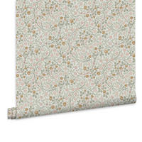 VLIESTAPETE Kleeblätter im Frühling 1000x52cm - Beige, Papier/Kunststoff (52/1000cm) - William Morris at Home